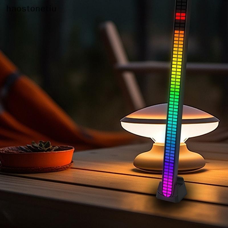 NS 30CM Double-row 64bit RGB PickUp Thanh LED Sạc Từ Tính Cài Đặt Âm Nhạc Nhịp Điệu Ánh Sáng Ô Tô Chiếu Sáng Bầu Không Khí Đèn Để Bàn NS