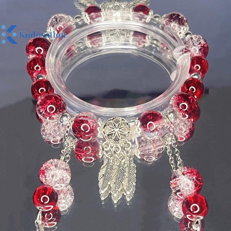 Kudosation Thời Trang Phong Cách Trung Hoa Vòng Tay Nữ Cô Gái Đa Năng Ngọt Đính Hạt Vòng Tay Bạn Gái Phụ Kiện Quà Tặng