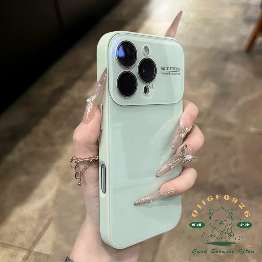 Vỏ kính nhạy cảm với da Macaron Vỏ điện thoại iphone16 Pro Max 15 14 13 vỏ cho vỏ iPhone Vỏ mềm silicon TPU chống sốc