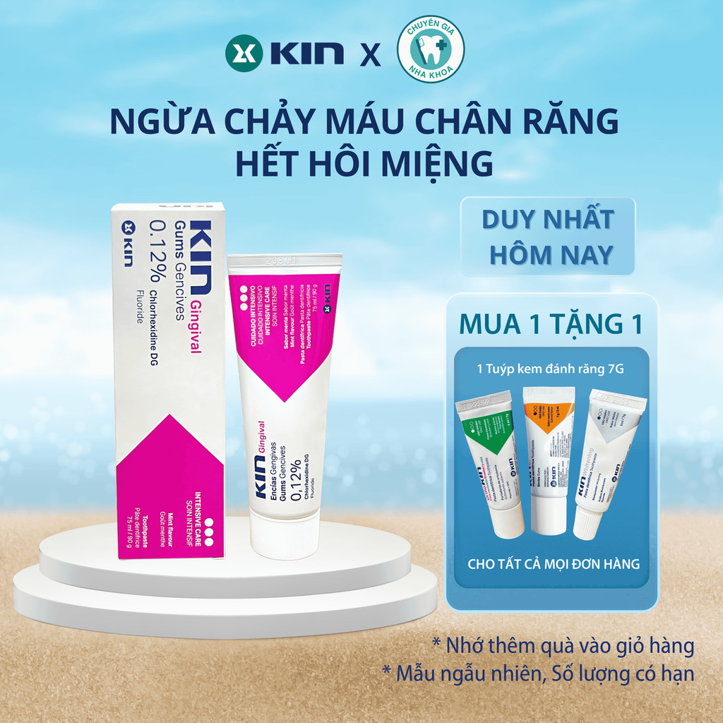 Kem Đánh Răng Kin Gingival Cho Viêm Nướu, Hôi Miệng, Chảy Máu Chân Răng ...