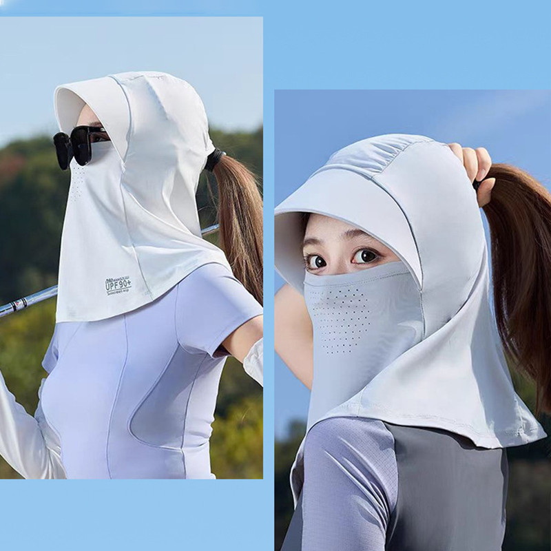 Musion UV Protection Ice Silk Face Mask Chống nắng Mũ có thể giặt thoáng khí cho những cuộc phiêu lưu ngoài trời