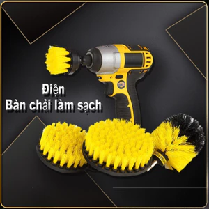 Bộ 3 bàn chải vệ sinh đánh bóng gắn vào máy khoan cầm tay,Điện 3 Mảnh Bộ Bàn, Làm Sạch Toàn Bộ