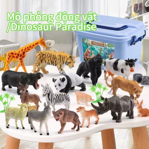 Children's Simulated Animal Model Decoration Boy's Soft Rubber Dinosaur Set Toy