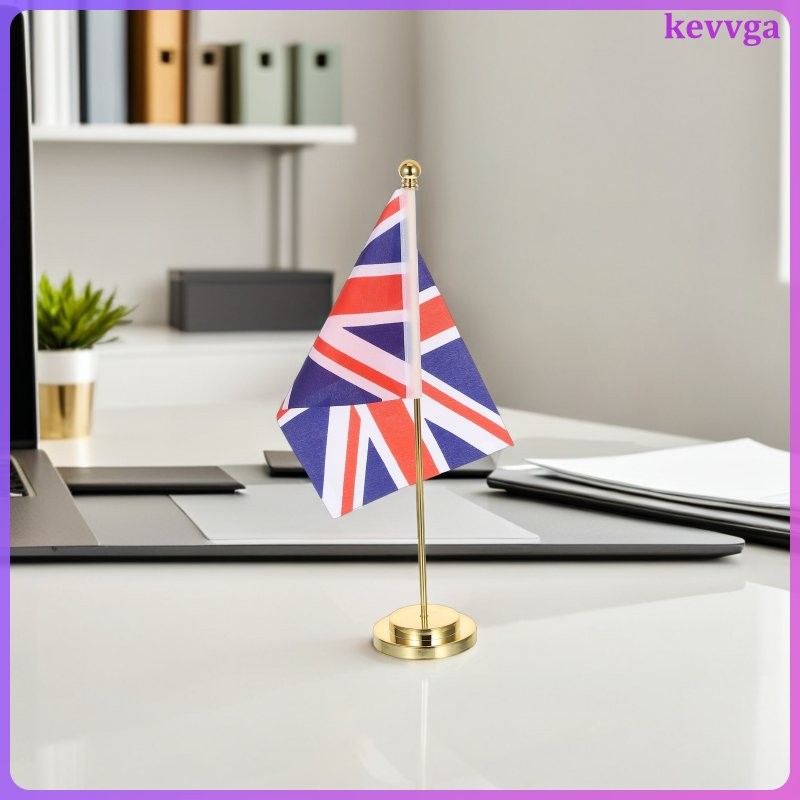 Bàn Văn Phòng Cờ Vương Quốc Anh Uk Để Bàn Giá Đỡ Mini Để Bàn Đứng Để Bàn Trang Trí Kevga