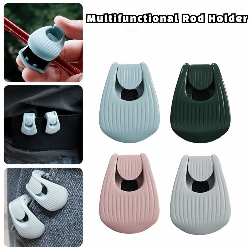 ICUCKO Kẹp Cần Câu 1/4, Giá Đỡ Đa Năng Treo Tường Chống Trơn Trượt, Bảo Quản Cần Câu Bền Bỉ
