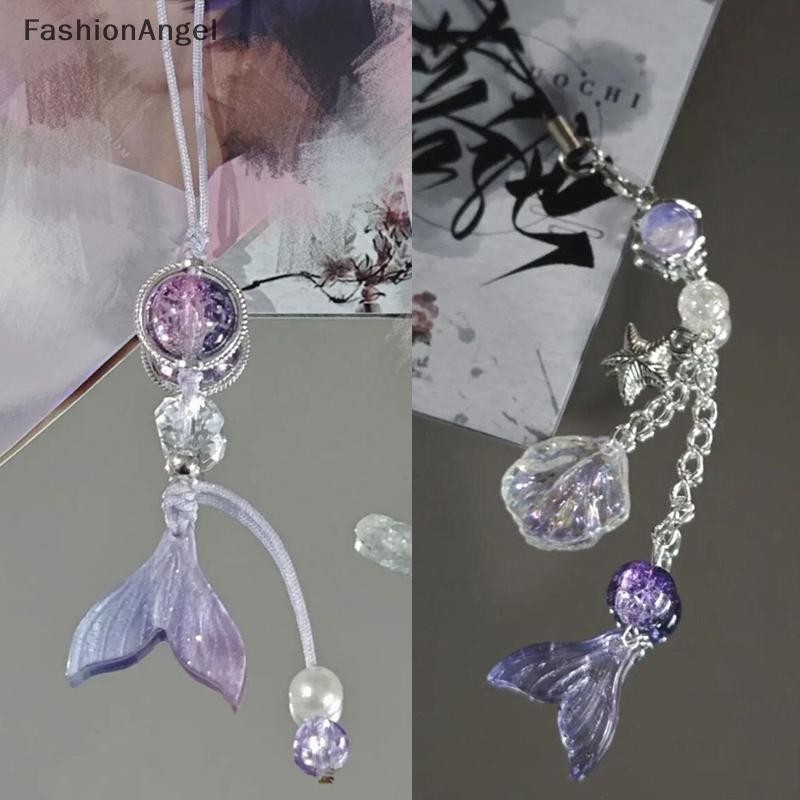 FashionAngel Trò Chơi Tình Yêu Và Không Gian Sâu Rafayel Cosplay Cặp Đôi Dây Xích Điện Thoại Đuôi Cá Mặt Dây Chuyền Móc Khóa Túi Trang Sức Chống Đỡ Phụ Kiện Quà Tặng VN