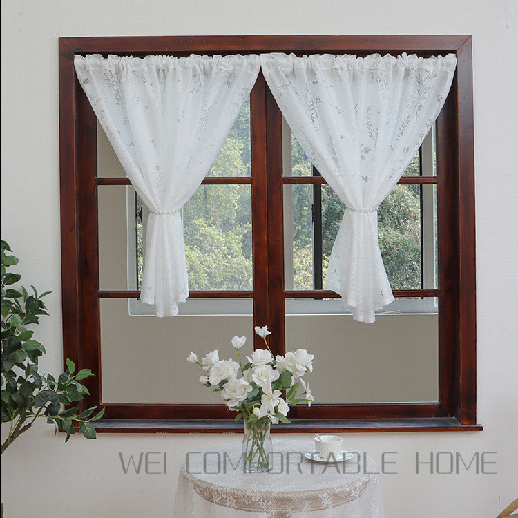 Hoàn Thành Rèm Phân Vùng Cửa Sổ Màn Hình Rèm Pháp Trắng Phòng Khách Ban Công Vịnh Cửa Sổ Rèm Có Thể Tùy Chỉnh