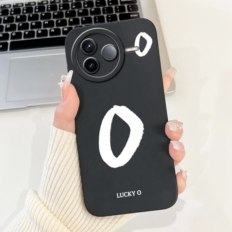 Dành Cho Redmi K80 5G Ốp Lưng Chữ Thời Trang Đơn Giản Thiết Kế Họa Tiết A-Z Ốp Điện Thoại Silicon Chống Sốc 24117RK2CC