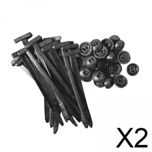 2x 20 Chiếc Dây Buộc Cáp Đa Năng Thay Thế Dây Đeo Nylon Khóa Phụ Kiện Xe