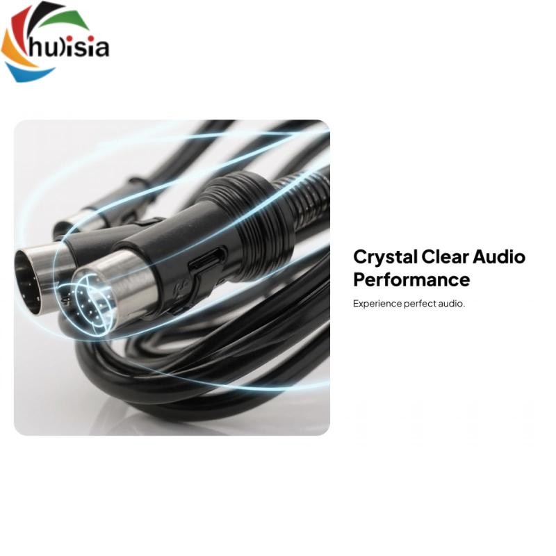 chulisia 3.0 Mét 13 Pin DIN Nam Sang Nam Dây Cáp Nối Dài Thay Thế Cho
