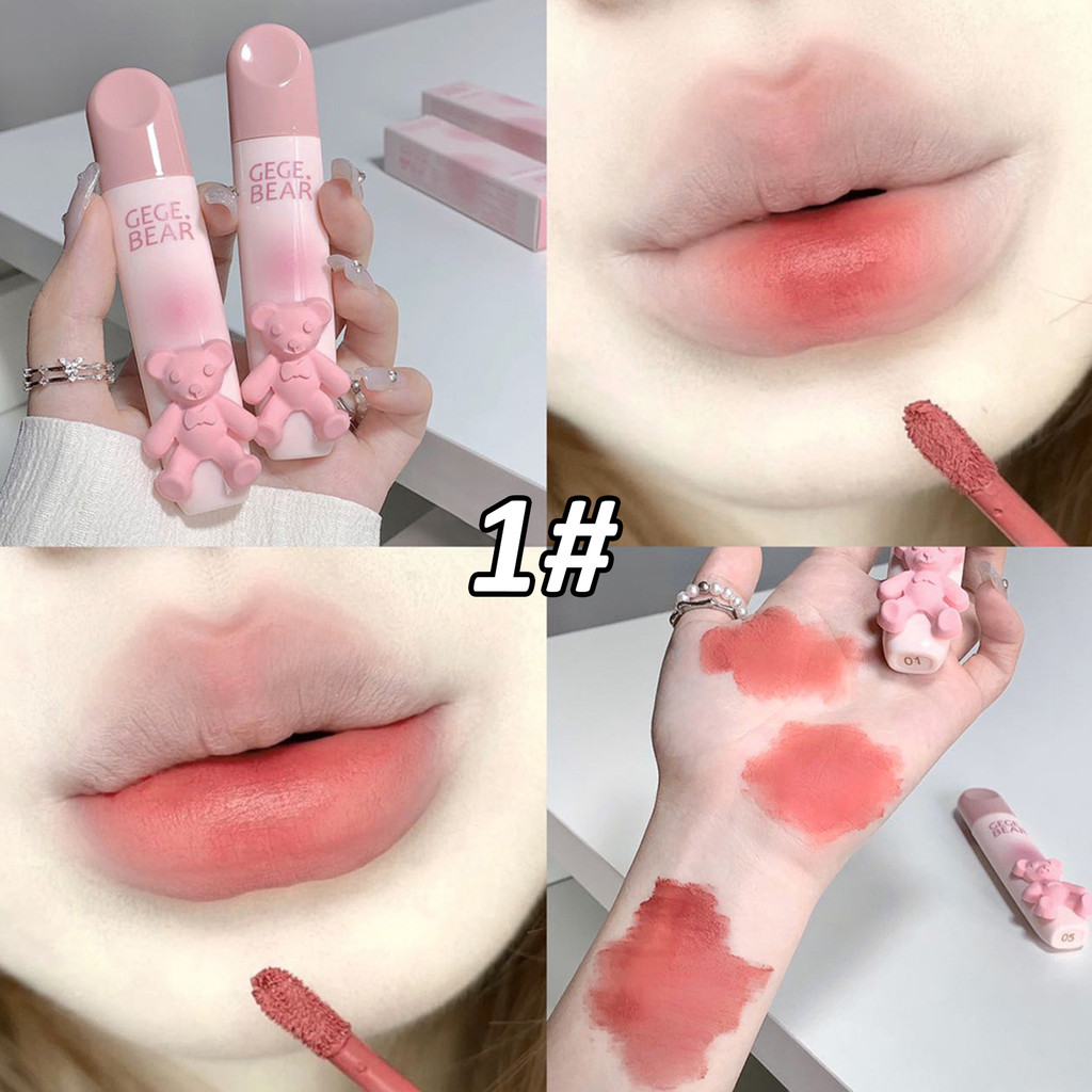 Matte Velvet Không Phai Màu Môi Bóng Mịn Mềm Mại Màu Sắc Phong Phú Son Môi Khô Nhanh Cho Nữ Bé Gái Trang Điểm Hàng Ngày