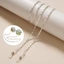 Dây Xích Kính ROLY, Hạt Kim Loại Rỗng Kính Mát Dây Buộc, Dây Thời Trang Chống Trơn Trượt Kính Mắt Dây Phụ Kiện Thời Trang