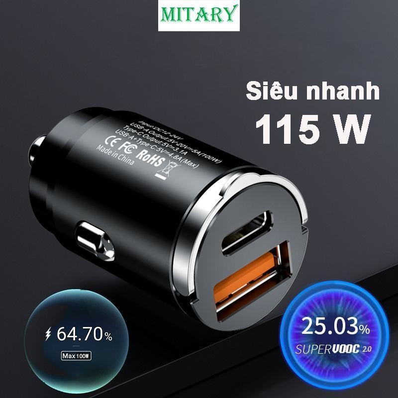 Tẩu sạc nhanh Đa năng 15W Phụ Kiện cho Điện thoại và máy tính bảng trên ô tô  BB-044