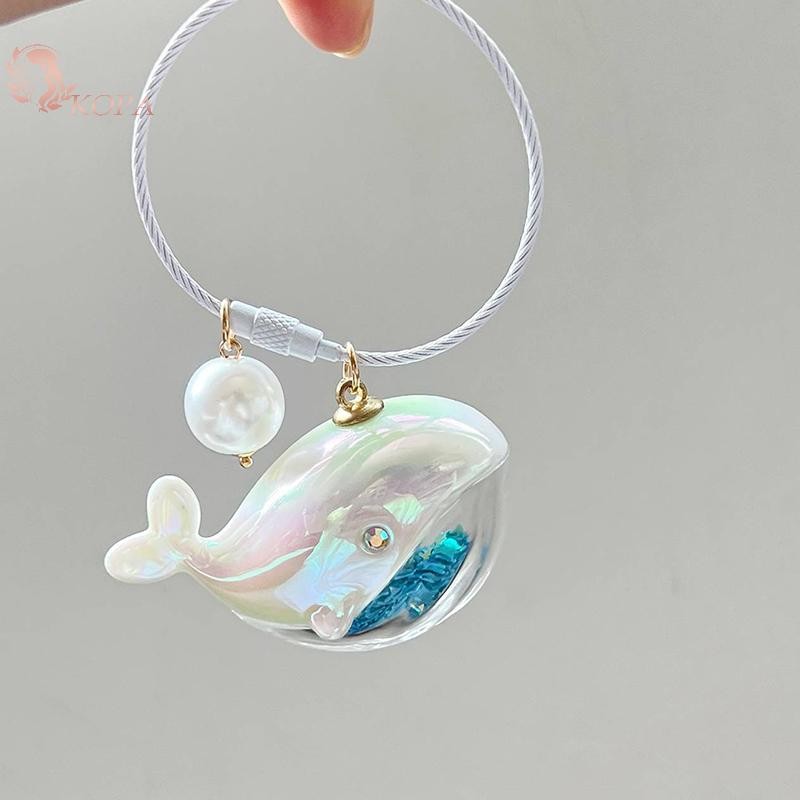 KOPA Dễ Thương Cá Voi Cá Heo Móc Khóa Động Vật Biển Búp Bê Móc Khóa Phụ Kiện Xe Hơi Dành Cho Nam Nữ Cặp Đôi Túi Trang Sức VN