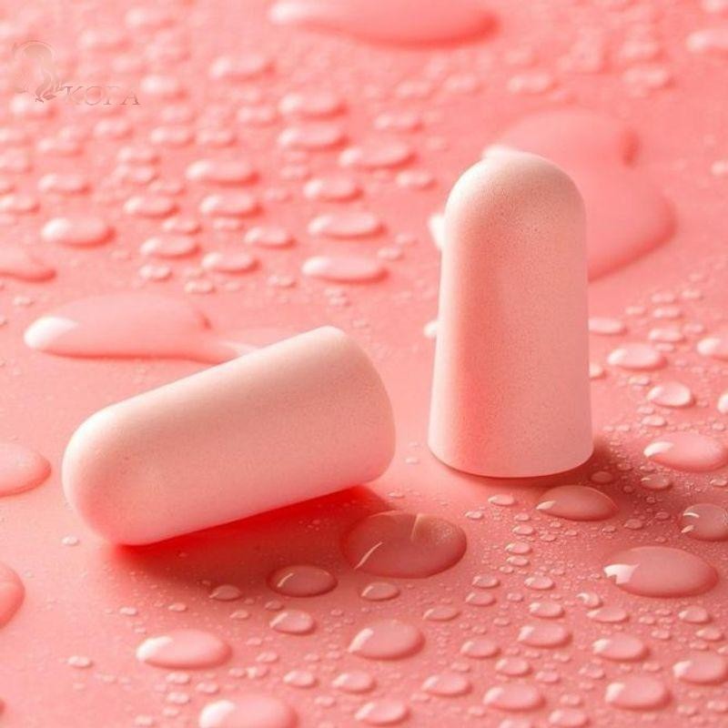 KOPA Bullet Type Foam Earplugs - Băng tím chống ồn, foaming, tiện lợi cho giấc ngủ yên tĩnh