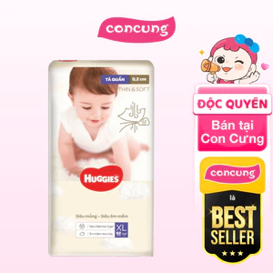 Bỉm tã quần Huggies Thin & Soft size XL 12-17kg 62 miếng - concung