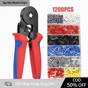 【48H】【COD】Kìm bấm cos vuông HSC8 6-4A tự điều chỉnh cos ống tròn cos pin cho mọi thợ điện Hộp 1200 Đầu Cos Đủ Loại