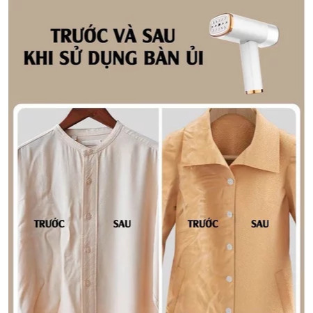 Bàn ủi hơi nước cầm tay mini, phù hợp mọi loại vải, dung tích lớn, tiện lợi mang theo.