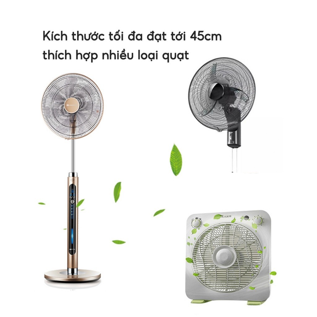Lưới bọc quạt chống kẹp tay an toàn cho bé Bọc quạt tròn dây rút hoạt hình dễ thương