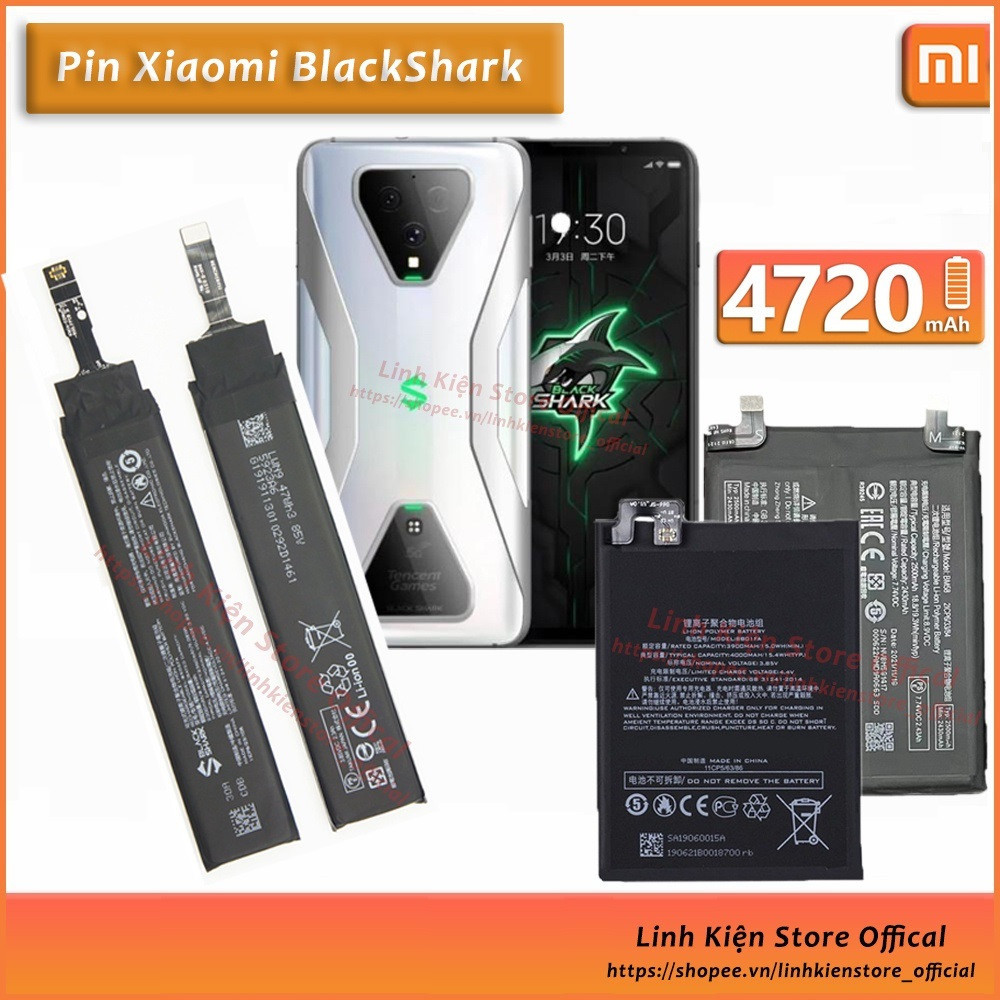 Batterie De Rechange Pour Xiaomi Black Shark 3, 3S, 3 5G - 2300mAh 3.85V Li-Polymère - Vhbw