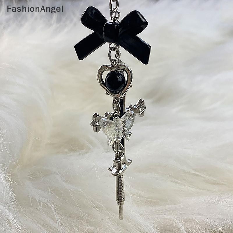 FashionAngel Đen Punk Y2K Dây Chuyền Điện Thoại Cô Gái Thoáng Mát Quyến Rũ Ngọt Ngào Với Phụ Kiện Chữ Thập Cho Túi Điện Thoại Dây Móc Khóa VN