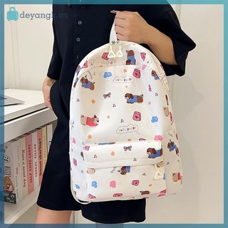 Deyangk Hoạt Hình Dễ Thương Chó Con In Ba Lô Dung Tích Lớn Thường Ngày Học Sinh Schoolbag Thời Trang Tinh Tế Cá Tính Xu Hướng Túi Du Lịch Quà Tặng VN