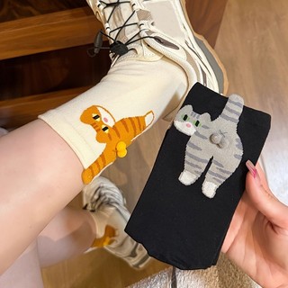Tất Cotton Dễ Thương Trứng Mèo - Quà Tặng hoặc Tất Ngắn Mùa Hè Cho Bé Gái