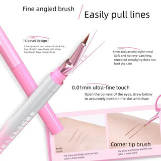 Bút Gel kẻ mắt góc hai đầu NEIYOU Bút Gel có thể ngăn ngừa mồ hôi mà không bị ngất và có thể kéo dài trong một thời gian dài Người mới bắt đầu Bút kẻ mắt Bút trang điểm mắt