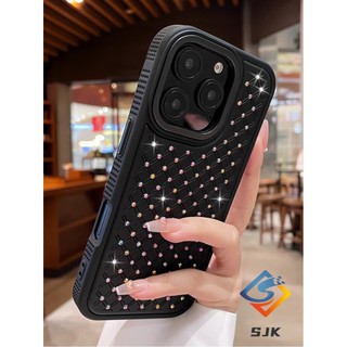 Ốp Lưng Sang Trọng Cho iPhone 16 Pro Max 11 12 13 14 15 Pro Max 16Plus Vỏ Với Bầu Trời Đầy Sao Lấp Lánh Bao Da Acrylic Chống Sốc Bảo Vệ