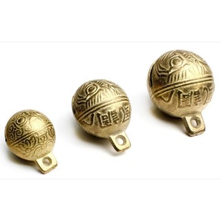 [Vận chuyển địa phương] Chuông đồng thau CORESSPACE, Chuông đồng Mini Chuông cổ chó, Phụ kiện trang sức cổ điển 11mm14mm18mm20mm53mm