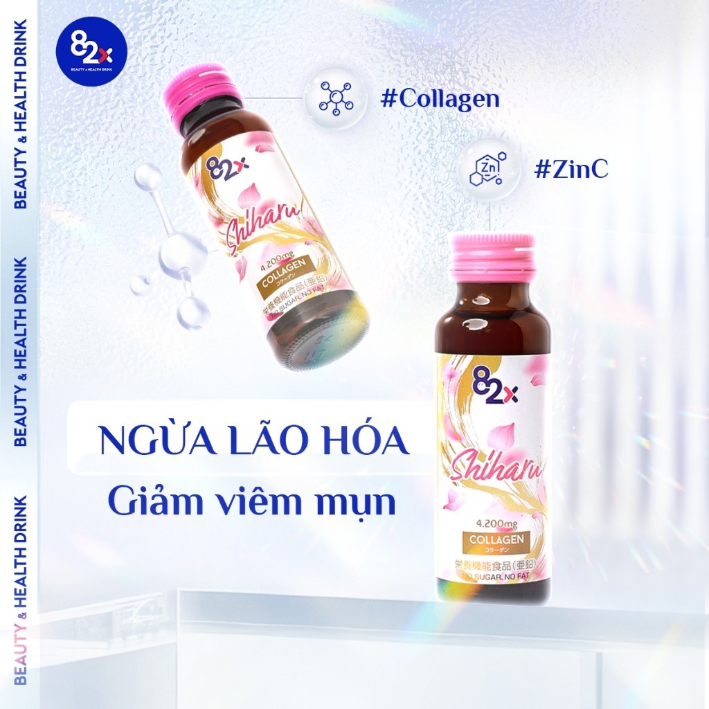 Ảnh Hộp 10 Chai Collagen Dạng Nước 82X SHIHARU Từ Nhật Bản - Ngừa Lão Hoá, Giảm Stress, Cải Thiện Giấc Ngủ 2