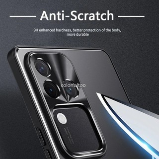 Vỏ Vivo V50 5G 2025 Cho Vivo V50 Lite V50E V30E V30 V40 Pro V30Pro V40Pro VivoV30 5G Vỏ Cứng Chống Sốc Kim Loại Hai Màu Chống Rơi Matte Full Camera Vỏ Bảo Vệ Điện Thoại