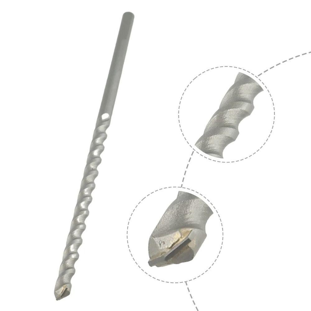Yuukii 1 Mũi khoan tác động, Mũi khoan cacbua vonfram cực dài, 6 / 8 / 10 / 12mm Thâm nhập tường Mũi khoan xoắn 300 / 350mm cho bê tông Masonry