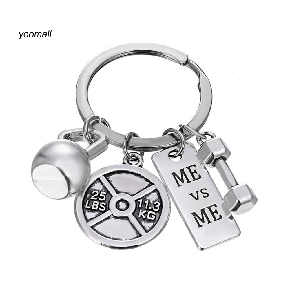 Yo / Quả Tạ Hình Quả Tạ Tôi Có Thể Chữ Treo Mặt Dây Chuyền Móc Khóa Vòng Móc Khóa