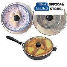 Tấm đậy chảo chống dầu mỡ, bảo vệ an toàn khi chiên rán - MINH NHUNG