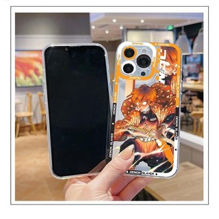 Anime Demon Slayer Agatsuma Zenitsu Vỏ Cho IPhone 13 12 Mini Pro Max 11 Vỏ Silicon Hoạt Hình Xu Hướng Trong Suốt Thương Hiệu TPU Mềm Vỏ Điện Thoại
