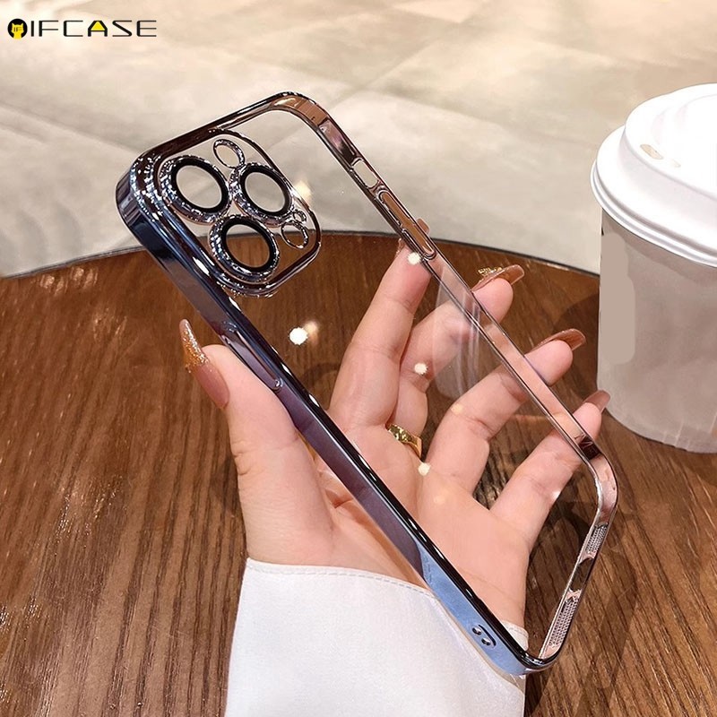 Dành Cho Samsung Galaxy Note 20 Ultra 10 Plus 10 + 9 8 Ốp Điện Thoại Sang Trọng Mạ Sáng Bóng Lấp Lánh Kinh Doanh Đơn Giản Vàng Hồng Trong Suốt Vỏ Silicon Mềm Trong Suốt