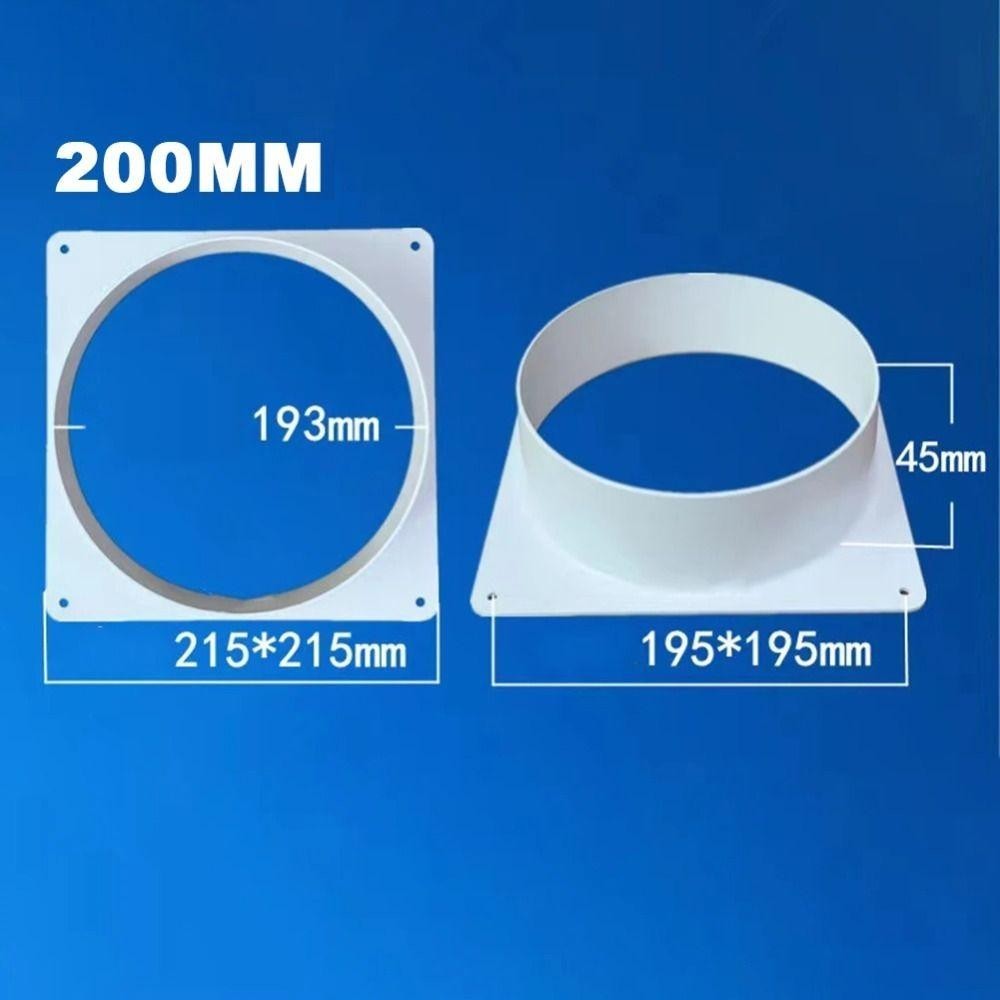 CHEESELY 1 Cái Bộ Chuyển Đổi Cửa Thoát Khí, Dụng Cụ Ống Dẫn Mặt bích Đầu Nối Ống Thông Khí, Nhựa Thẳng Lắp Đặt Dễ Dàng Ống Thông Gió