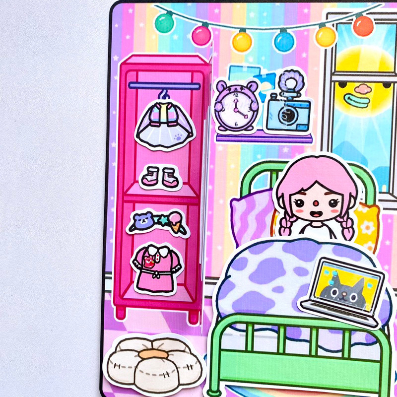Ngôi nhà của cô bé Avatar và TocaBoca ( 4 búp bê giấy đáng yêu)