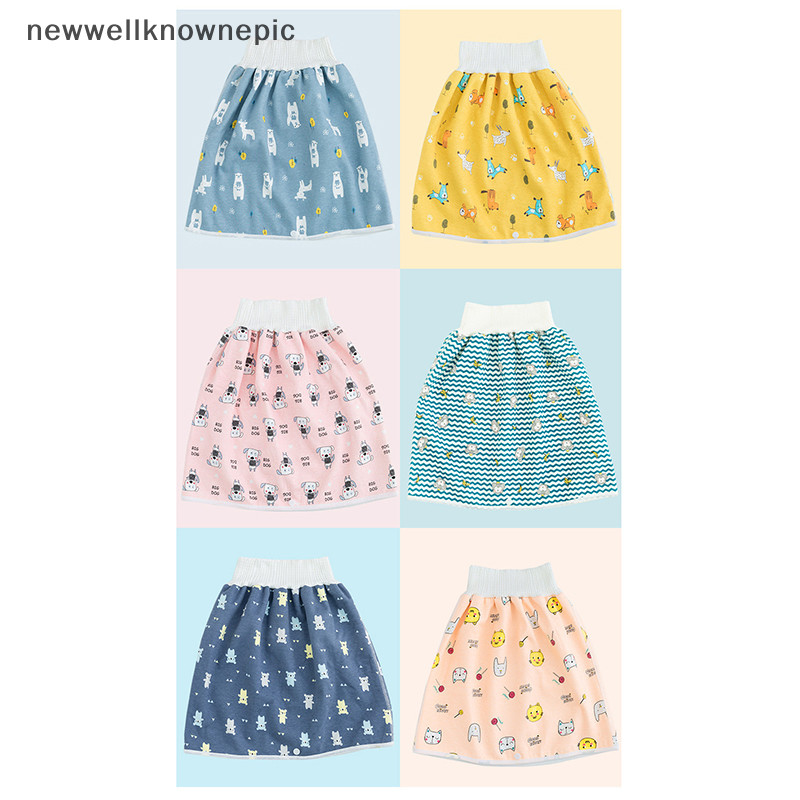 Newwellknownepic Tã Cho Bé Váy Chống Thấm Nước Cho Trẻ Sơ Sinh Chống Rò Rỉ Nước Tiểu Tập Quần Vải Tã Trẻ Em Ngủ Ngủ Ngủ Bô Đồ Tập Luyện VN