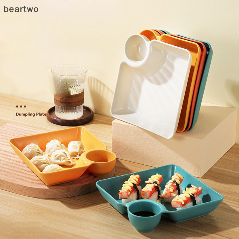 < Beartwo > 1 CÁI gar Món Ăn Bữa Ăn Sushi Bánh Bao Món Ăn Vuông PP Ăn Nhẹ Đĩa Bánh Bao Khay Đẹp