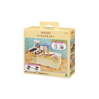 Sylvanian Families furniture [Island Kitchen] CA-423 ST Mark certified, toy doll house