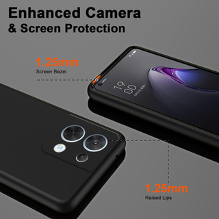 Dành Cho OPPO Reno 8 Pro 5G Ốp Lưng Silicon Lỏng Nâng Cấp Có Cạnh Vuông Bảo Vệ Camera Mềm Chống Trầy Xước Lớp Lót Microfiber Chống Sốc Mỏng Bao