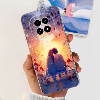 Ốp Chống Sốc Cho Realme V60 RMX3995 / Realme V60s RMX3996 Vỏ Trong Suốt Phi Hành Gia Hoa Phổ Biến Cho RealmeV60 Ốp Lưng