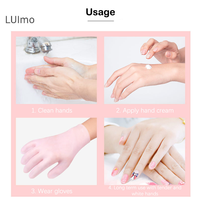 Luimo 1 Đôi Tất Chăm Sóc Bàn Chân Spa Sử Dụng Tại Nhà Silicon Dưỡng Ẩm Gel Gót Tất Nứt Chân Chăm Sóc Da Bảo Vệ Chống Nứt Găng Tay SBS