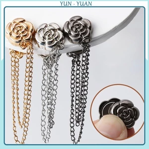 Hoa Hồng Khóa Từ Tính Trang Sức Hồi Giáo Khăn Trùm Đầu Khóa Dây Xích Mạnh Camellia Thắt Lưng Quần Áo Khóa