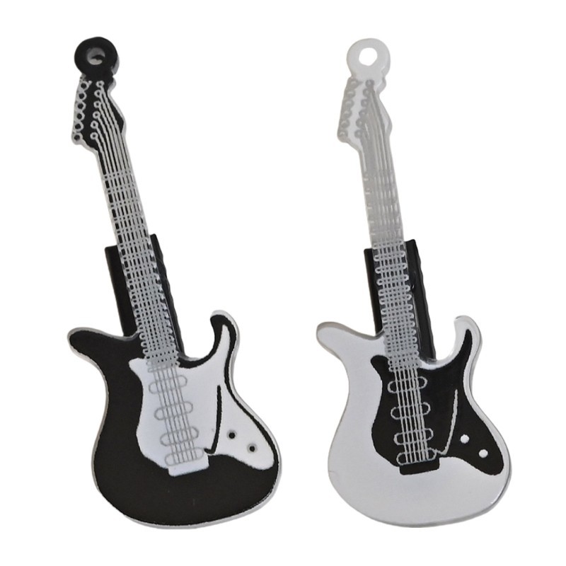 YOI Thanh Lịch Kẹp Tóc Guitar Kẹp Tóc Đàn Guitar Sáng Tạo Nhạc Cụ 2000s