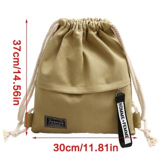 Túi dây rút vải Canvas CLI Unisex Ba lô đeo vai du lịch tiện lợi để sử dụng hàng ngày
