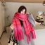 Khăn quàng cổ tua dài JVSUB, Khăn choàng Cashmere mùa đông ấm áp mềm mại, họa tiết sọc kẻ sọc Mohair Khăn choàng dày quấn nữ