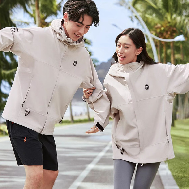 Ảnh Áo khoác unisex một lớp CAMEL CROWN Panda áo khoác vỏ cứng chống thấm nước dành cho nam và nữ 4